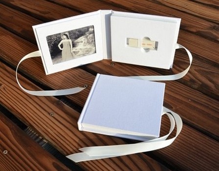 Fabic Wedding USB case (Ivory)